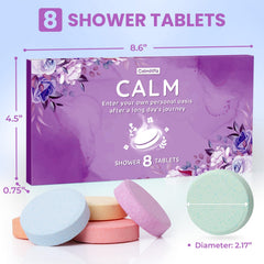 CalmNFiz peppermint shower steamer for a refreshing morning routine.