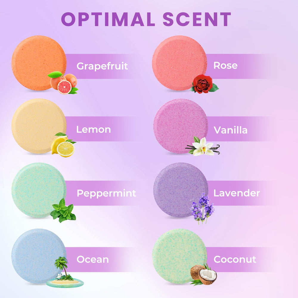 CalmNFiz rose shower steamer creates soothing ambience for self-care.