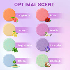 CalmNFiz rose shower steamer creates soothing ambience for self-care.