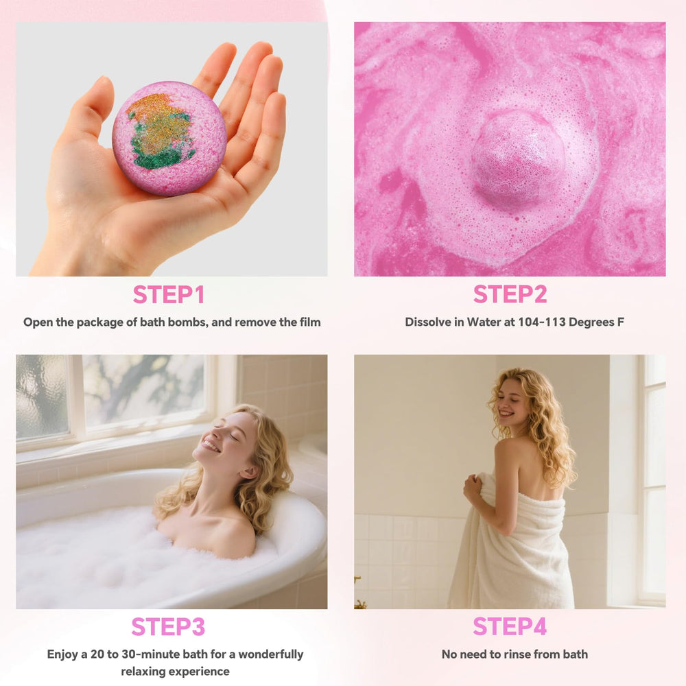 CalmNfiz bath bombs moisturize skin with shea butter.