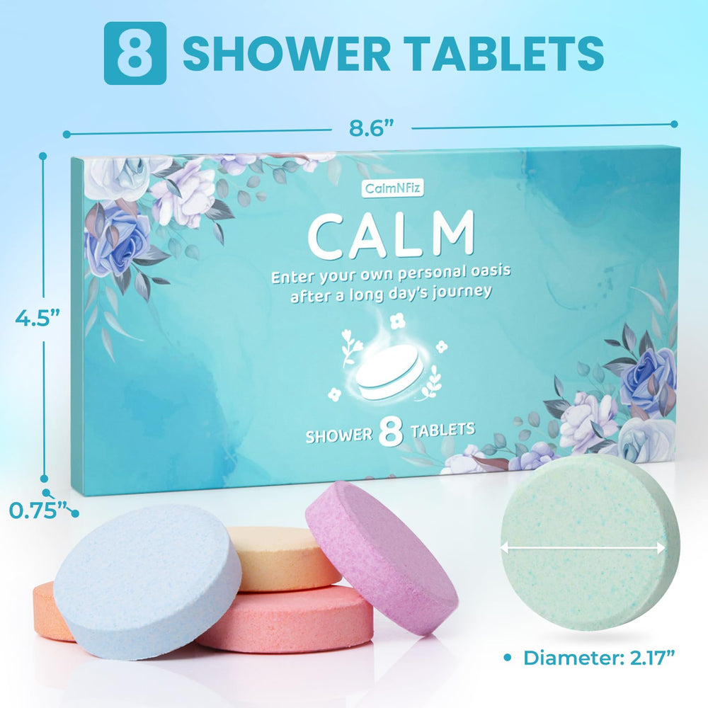 CalmNFiz coconut shower steamer for tropical spa vibes