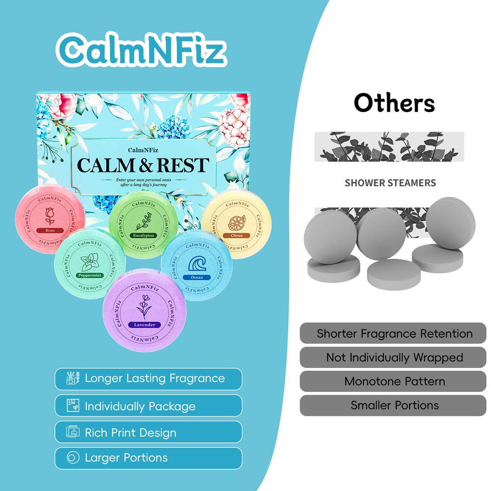 CalmNFiz lavender steamer evokes gentle relaxation after a long day.