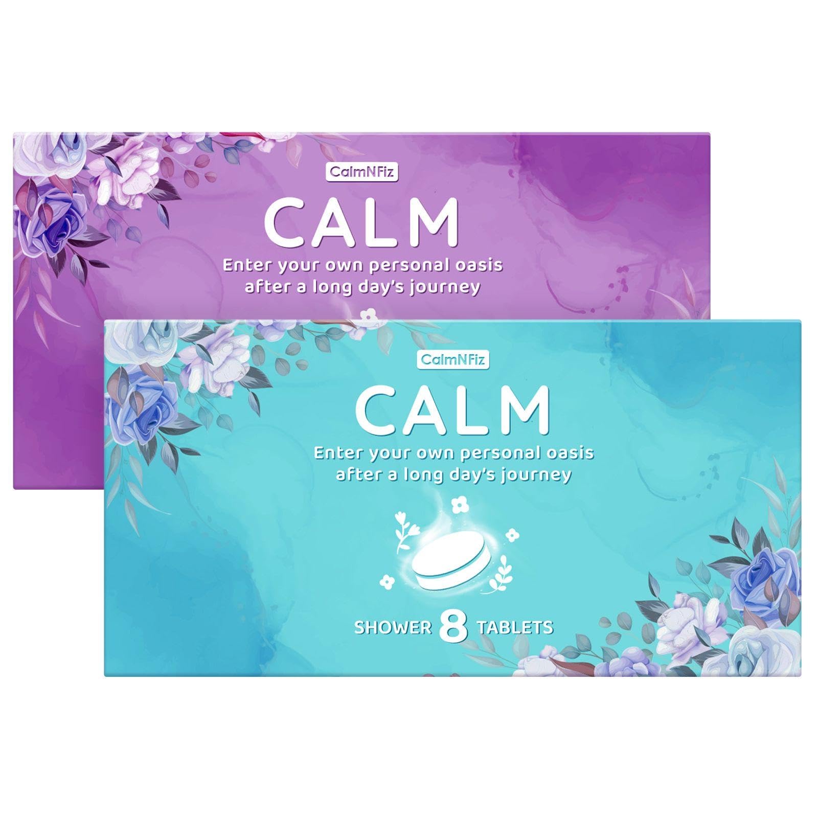 CalmNFiz peppermint shower steamer for an energizing morning routine.