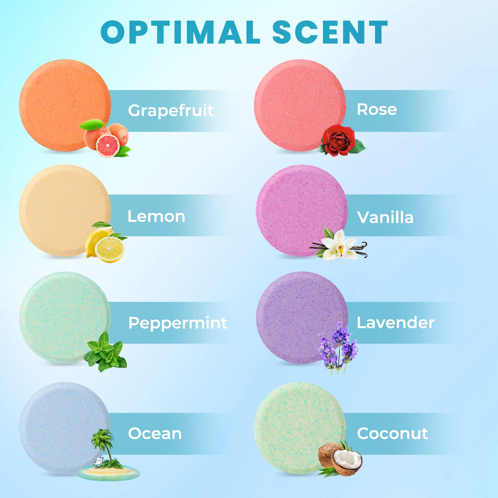 CalmNFiz rose shower steamer for a calming ritual