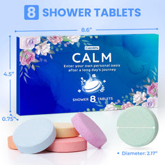 CalmNFiz 8-fragrances label showing fragrance variety for self-care.