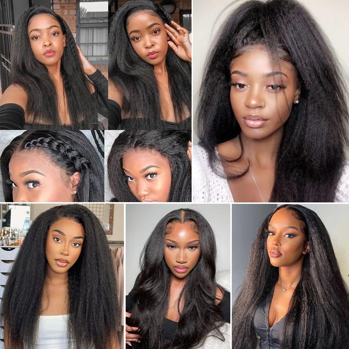 CALNESHIA Kinky Straight bundles ready-to-wear for daily use with easy maintenance.