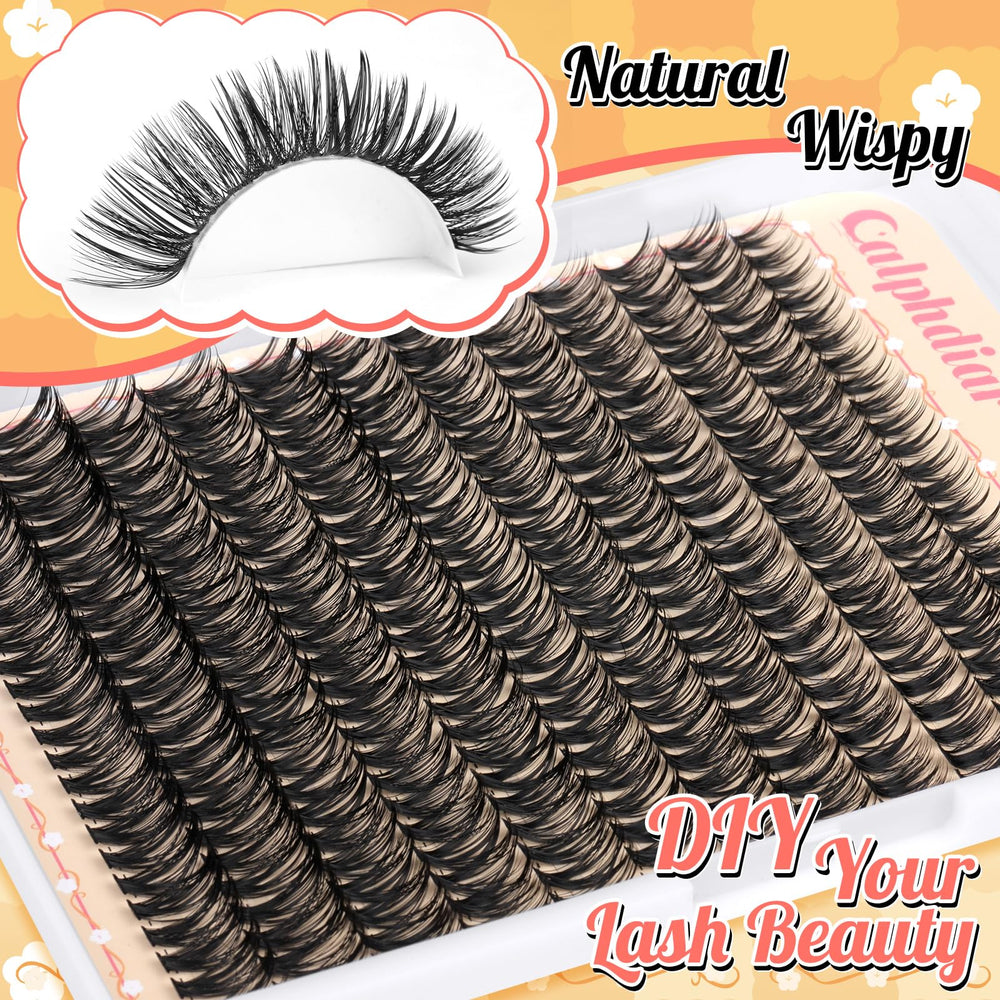 Calphdiar 288pcs lash clusters provide versatile styling options.
