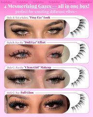 Calphdiar bottom lash clusters bold style creates weekend-worthy, eye-catching definition.