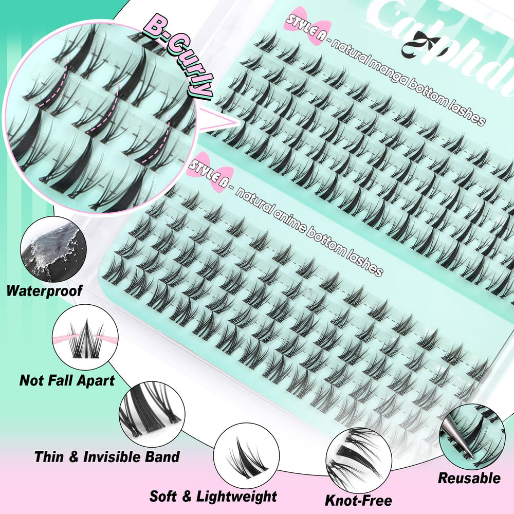 Calphdiar bottom lash clusters DIY application friendly for beginners.