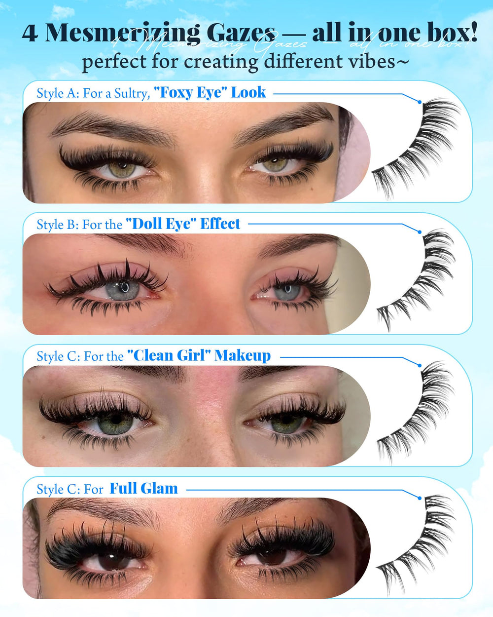 Calphdiar bottom lash clusters subtly dramatic enhances eye definition
