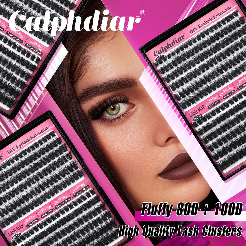 DIY lash extensions with Calphdiar clusters for salon-like results