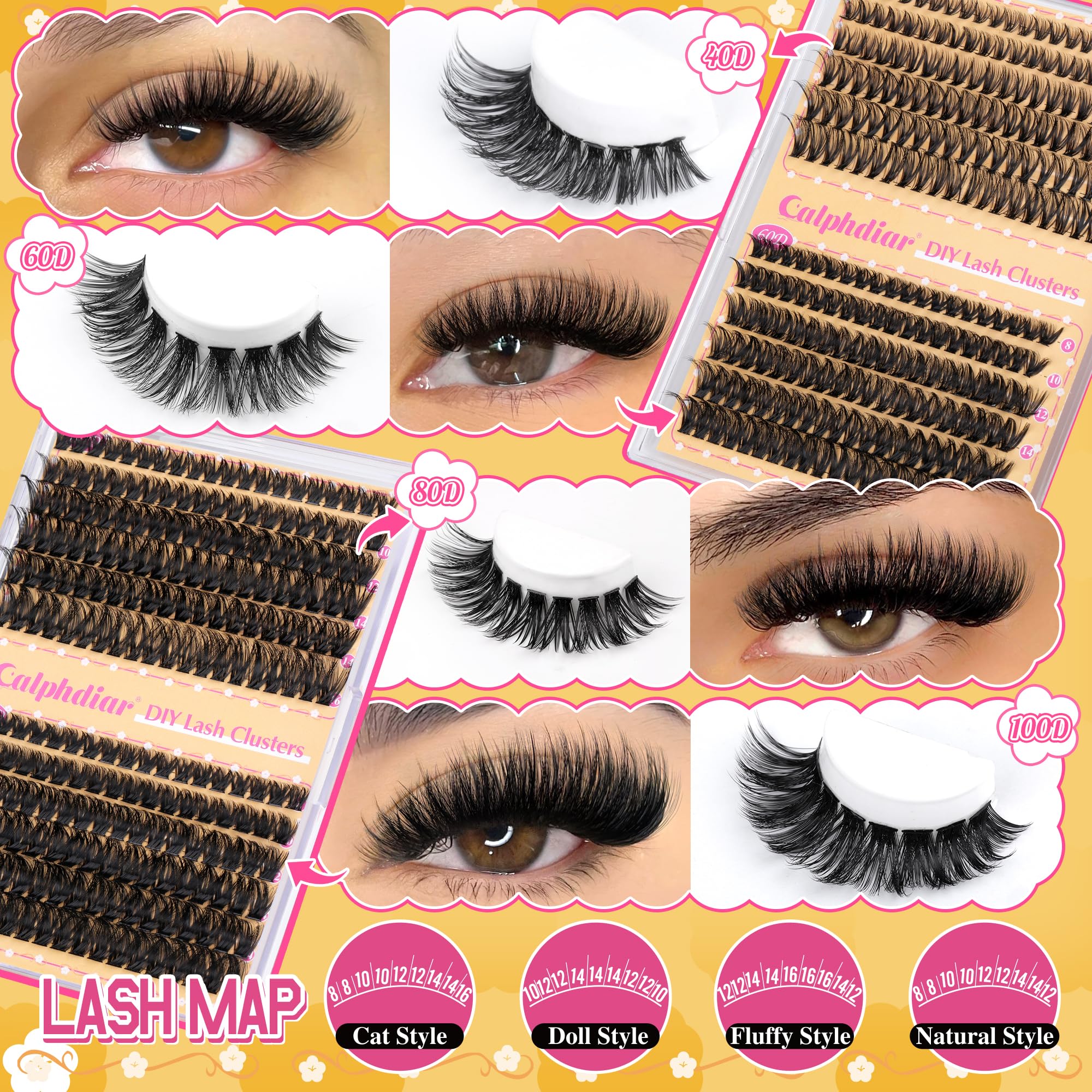 Calphdiar eyelash brush helps separate and tidy lashes.