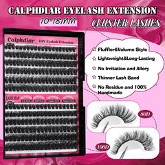Calphdiar wispy cluster lashes for a dramatic lash line