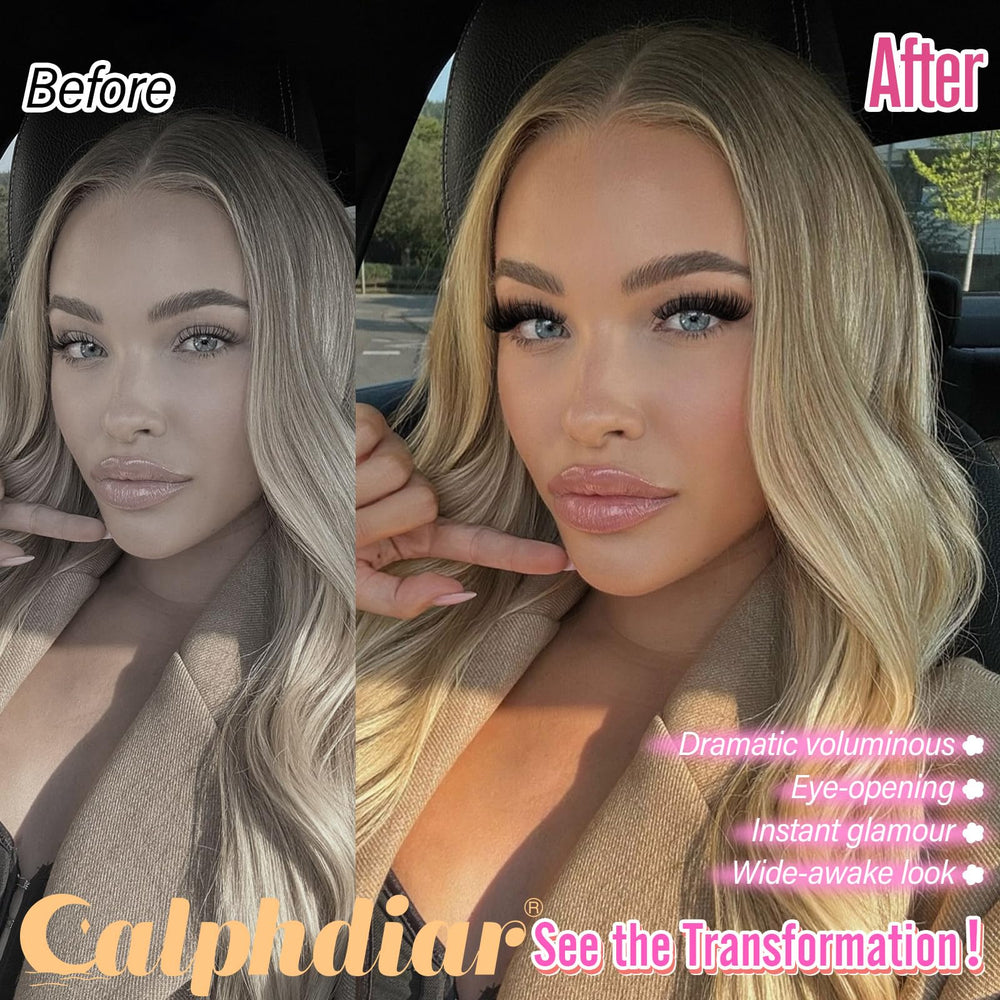 Calphdiar Lashes Clusters lightweight soft fiber for comfortable wear.