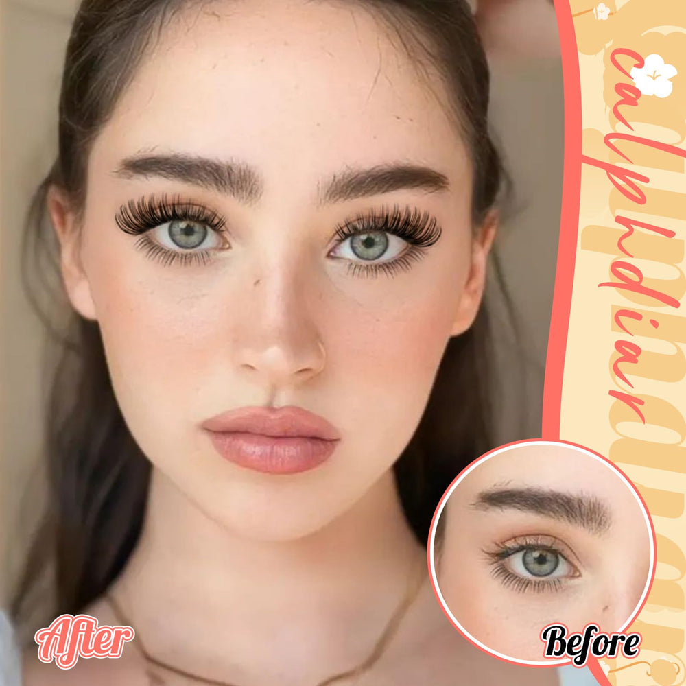 Calphdiar lightweight natural-look lash clusters blend with real lashes.