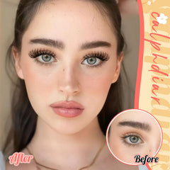 Calphdiar lightweight natural-look lash clusters blend with real lashes.