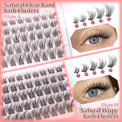 Calphdiar four-styles lash clusters offer fluttery volume options.
