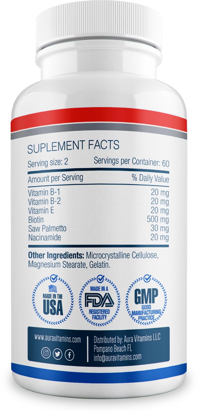 CALVISTOP Capilar Plus authenticity stamp indicates third party tested quality.