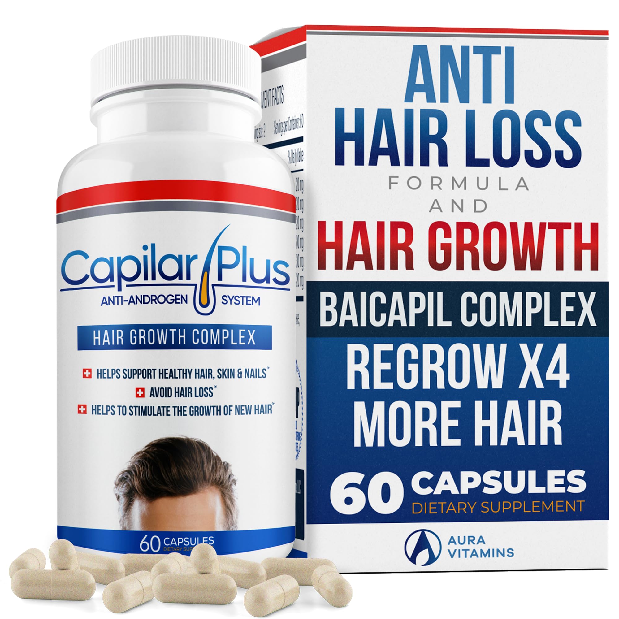 CALVISTOP Capilar Plus bottle front for daily hair-care support