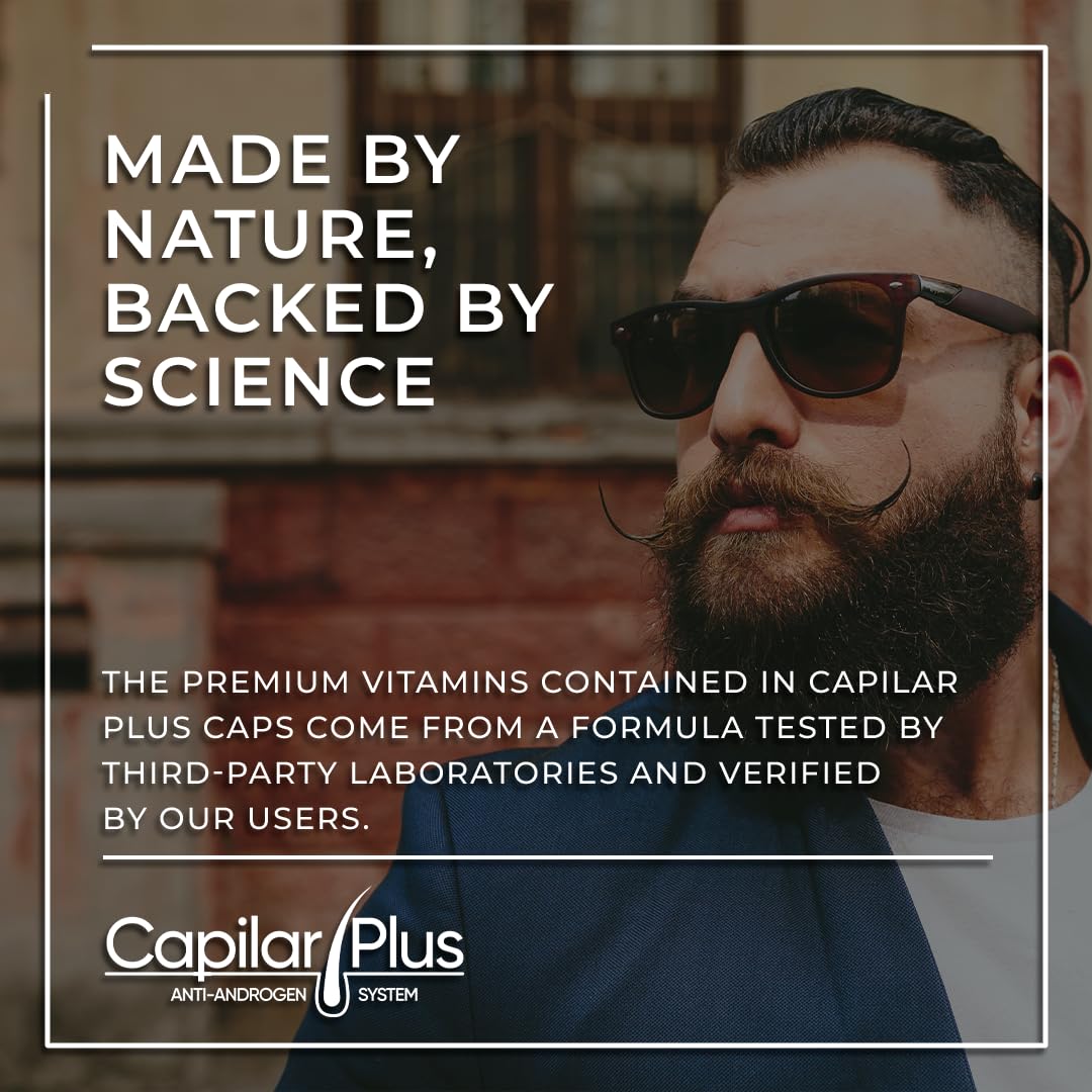 CALVISTOP Capilar Plus capsules on surface highlight daily hair strength.
