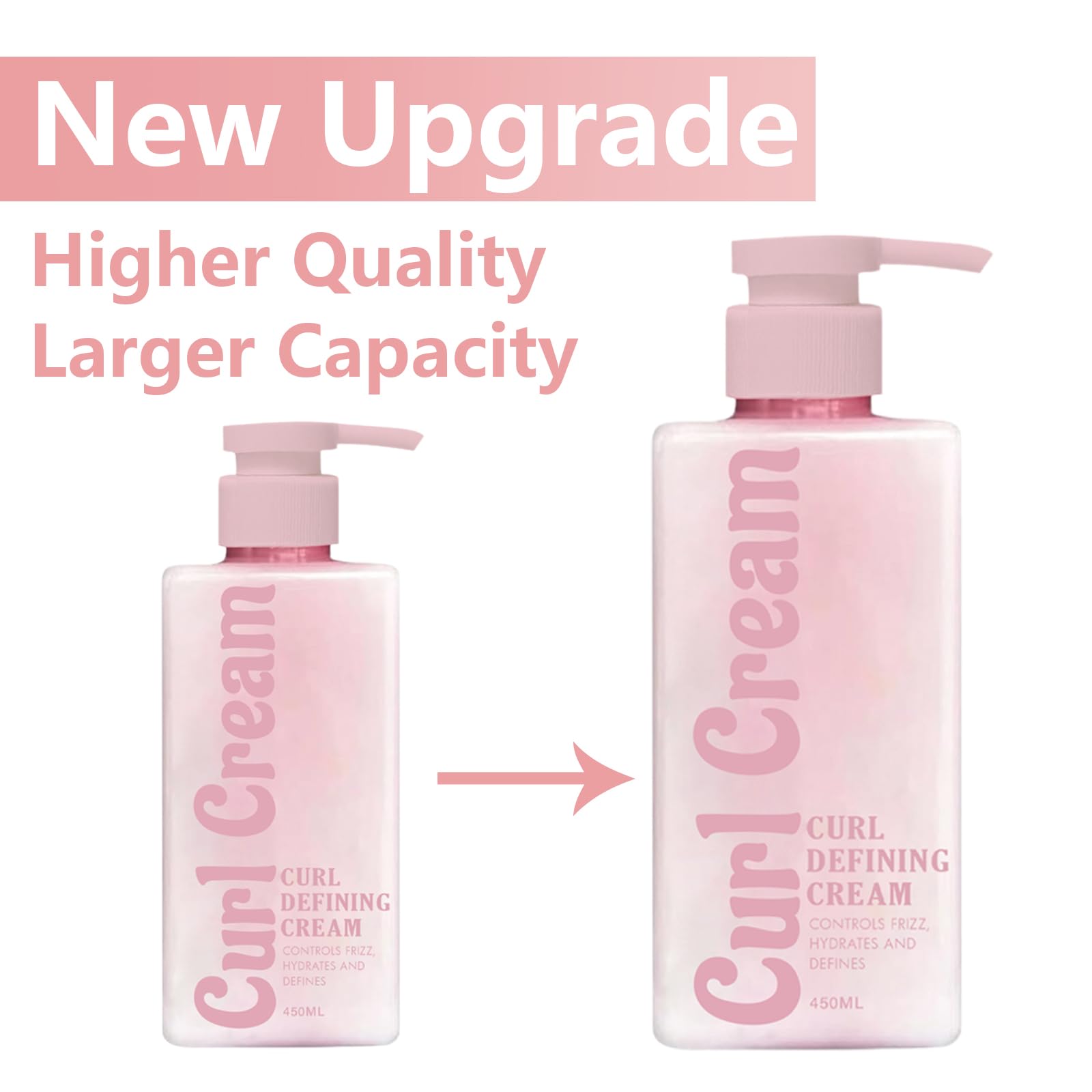 Hands applying Calyphra Curl Defining Cream to define curls with soft hold.