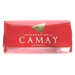 Camay Classic bar soap texture with rich lather hints for refreshing daily cleansing