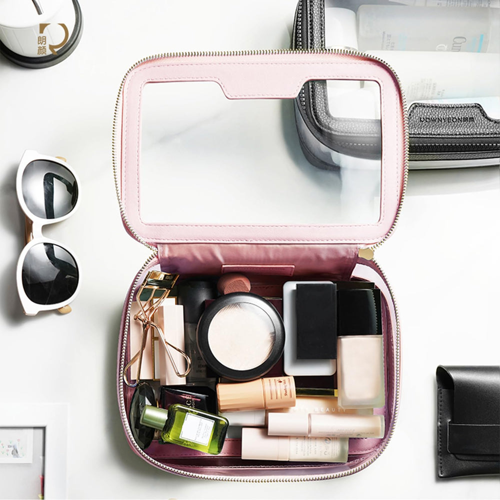 Camdeez Rownyeon travel makeup organization keeps cosmetics neatly arranged on the go.