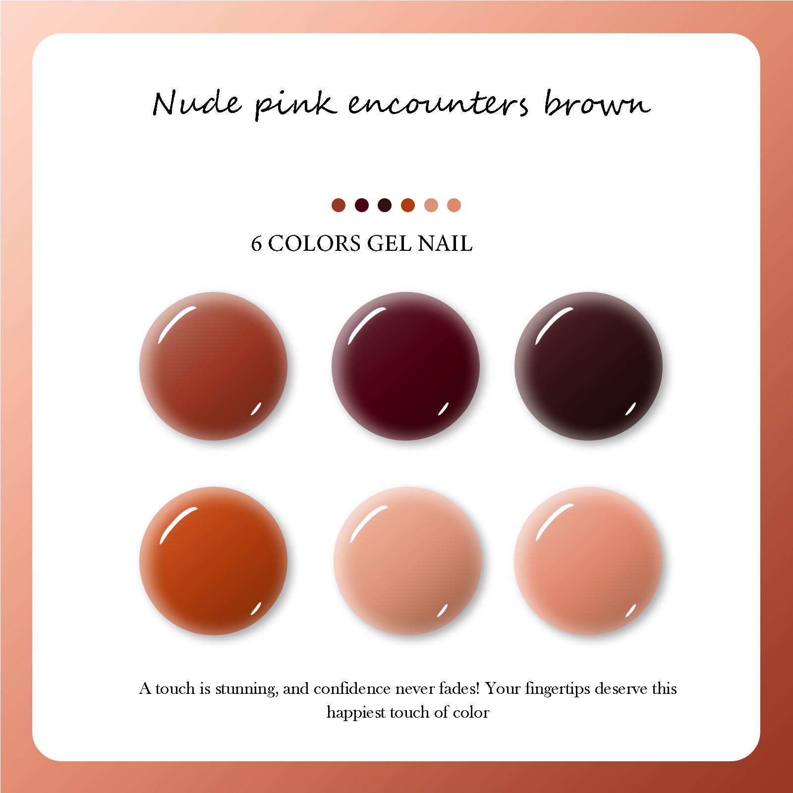 Camila brown gel nail polish swatch pack for chic seasonal manicures