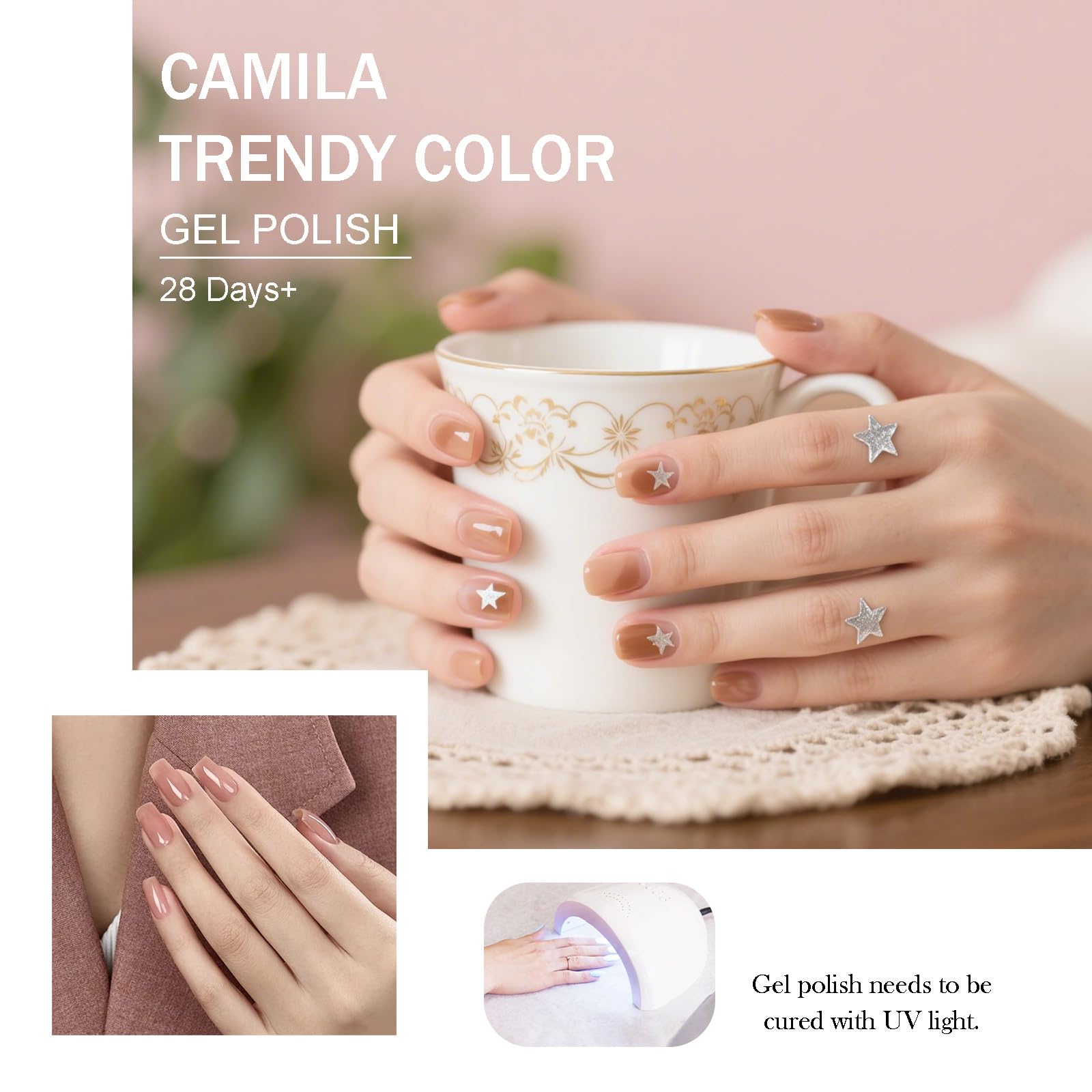 Camila ideal for festivals and special occasions with nail art potential.