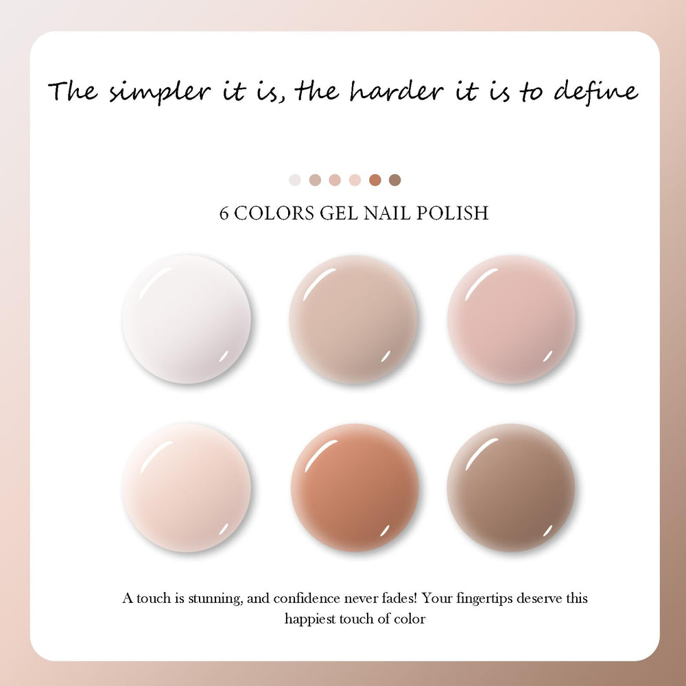 Swatch board showing CAMILA nude pink brown tones for easy color matching.