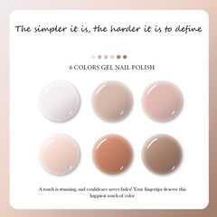 Swatch board showing CAMILA nude pink brown tones for easy color matching.