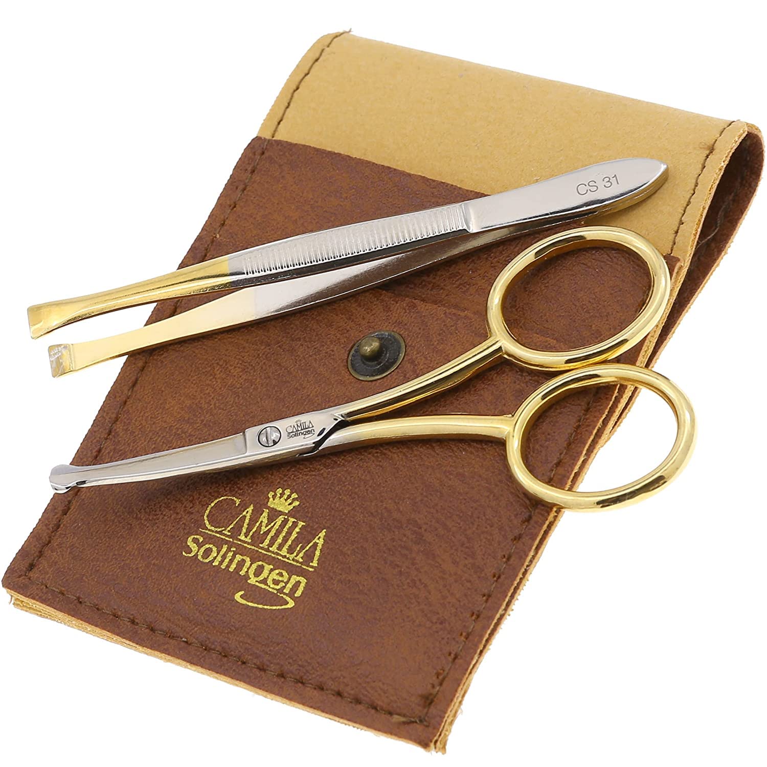Camila Solingen CSK1 kit laid out for precise manicure and pedicure prep.