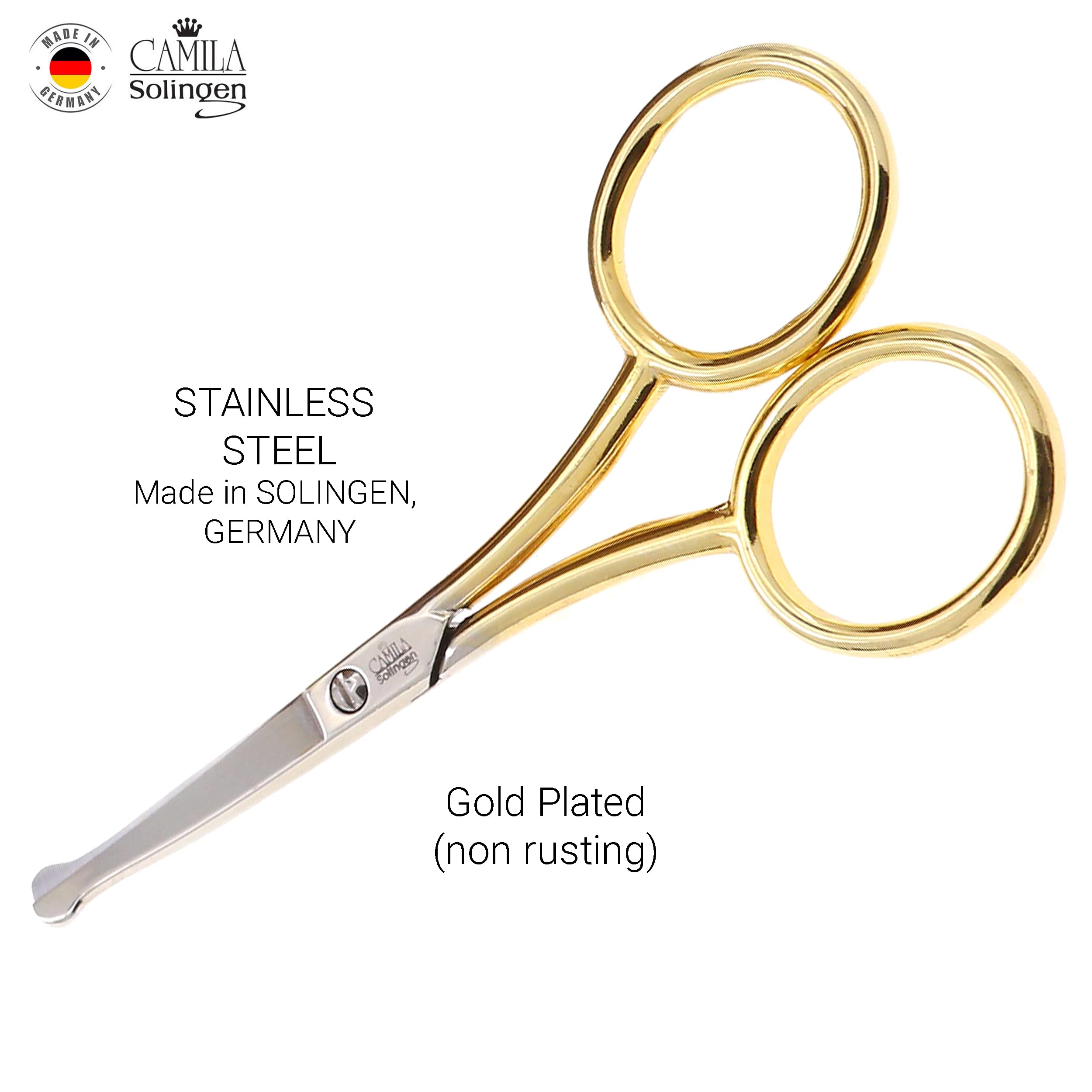 Ideal for brow shaping and precise nail grooming with Camila Solingen.