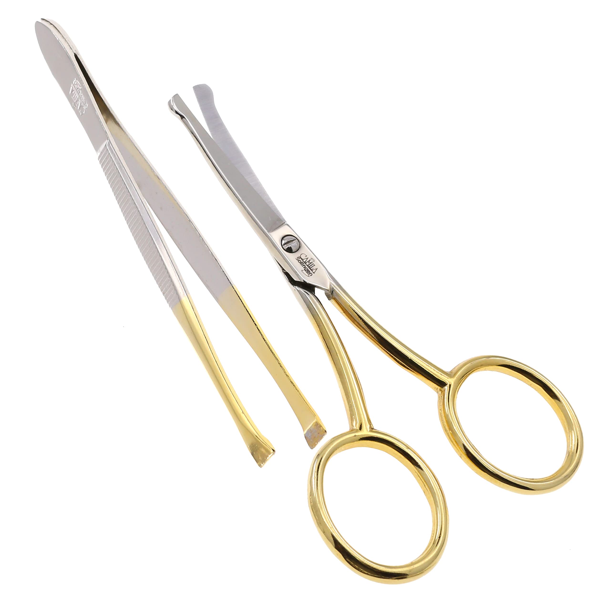 CS06 trimming scissors close-up showing ultra sharp blades for clean cuts.