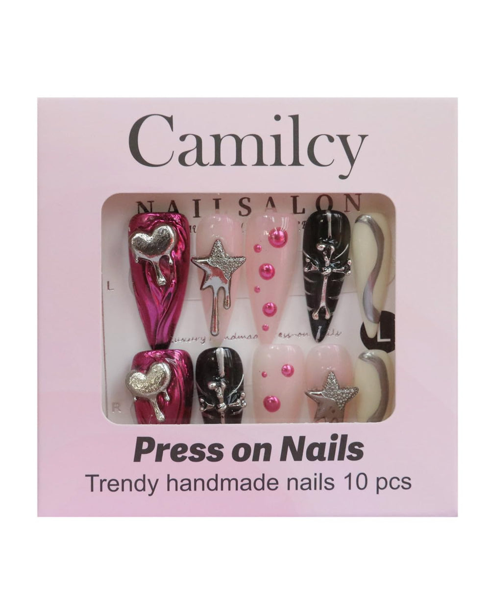 CAMILCY durable 3D-art nails with vibrant, long-lasting designs
