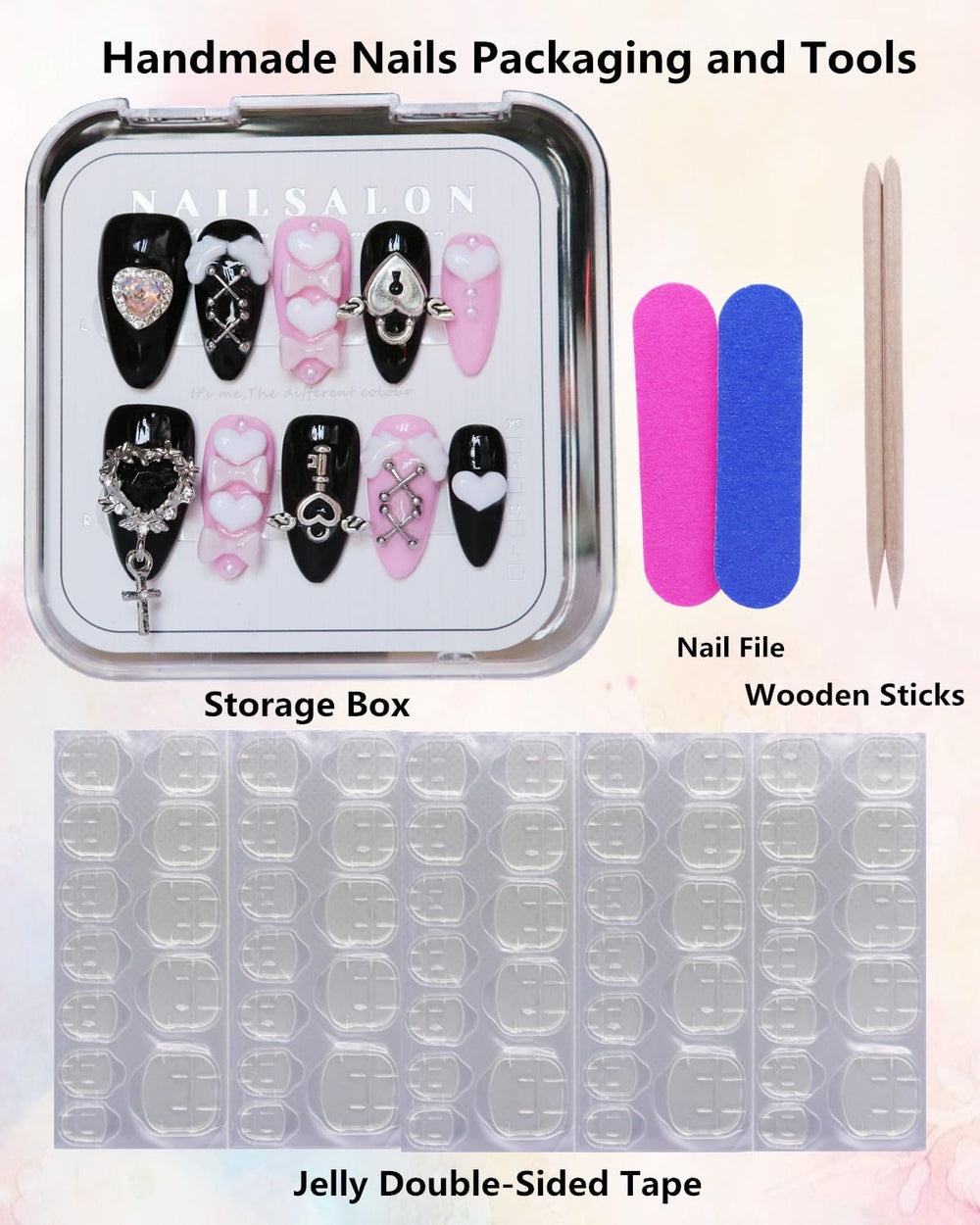 CAMILCY hand-painted design nails add stylish artistry at home