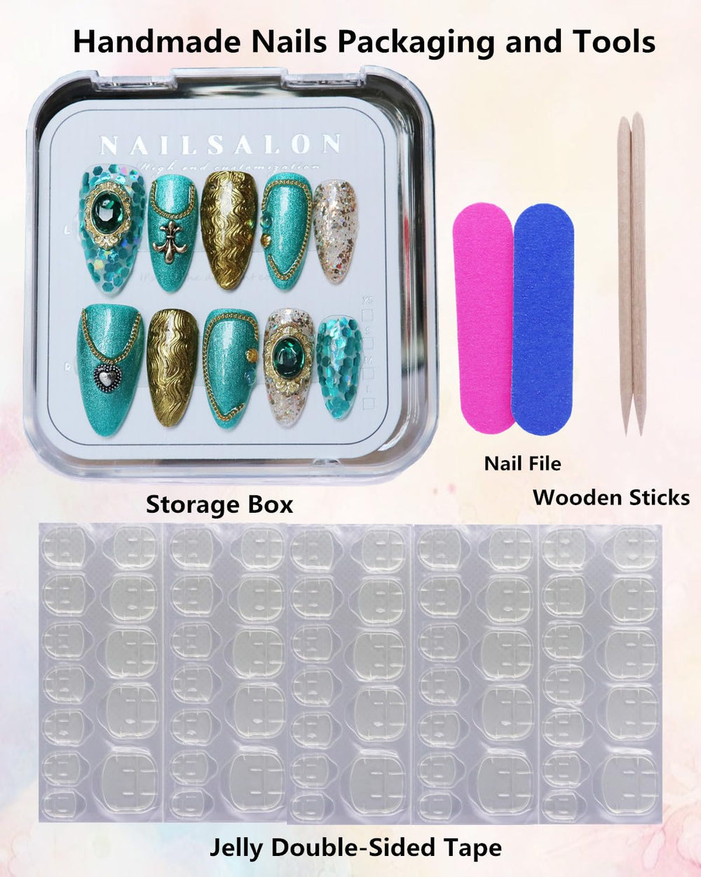 CAMILCY nails usage and removal guide for easy at-home application.