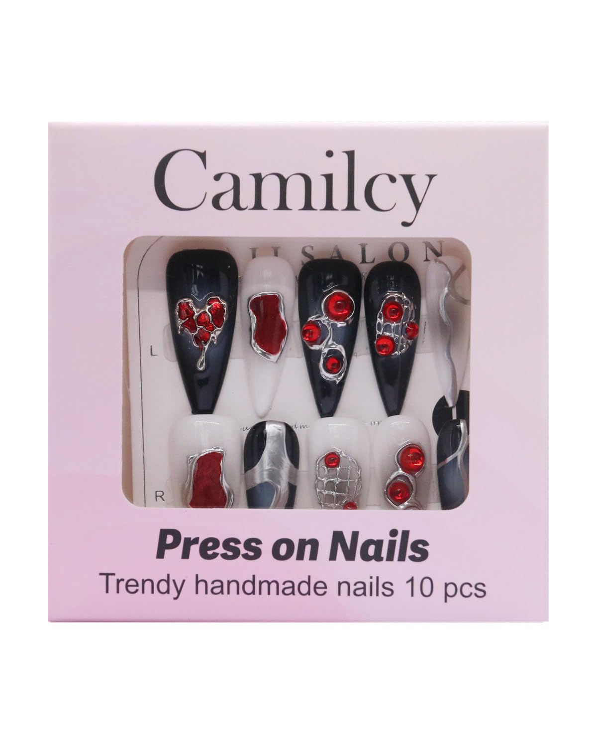 CAMILCY nail sets suitable for weddings and parties, quick chic look.