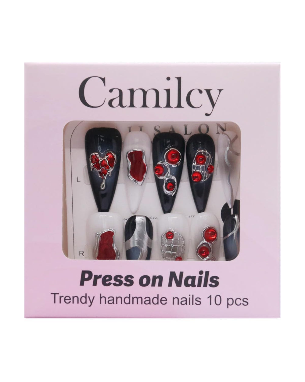 CAMILCY nail sets suitable for weddings and parties, quick chic look.