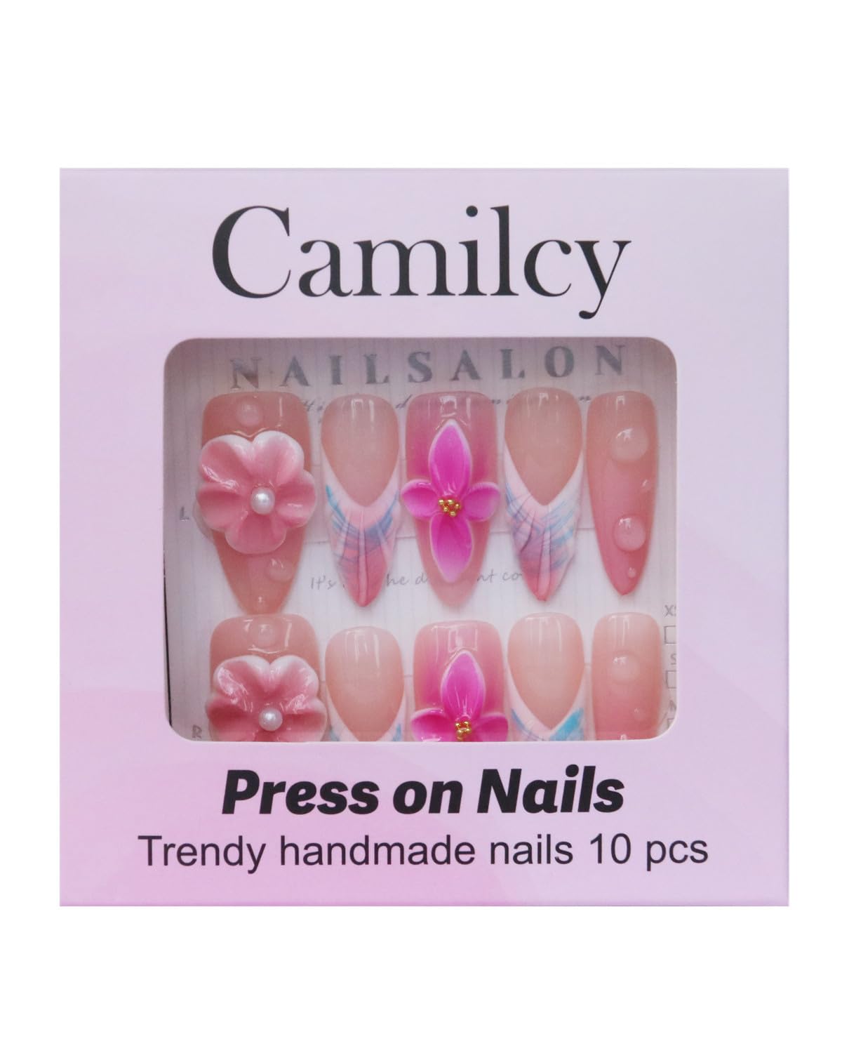 CAMILCY nails set with storage box for gifting or organized storage