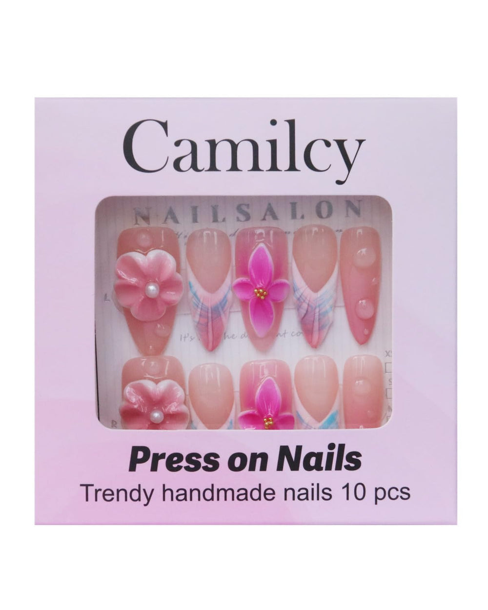 CAMILCY nails set with storage box for gifting or organized storage