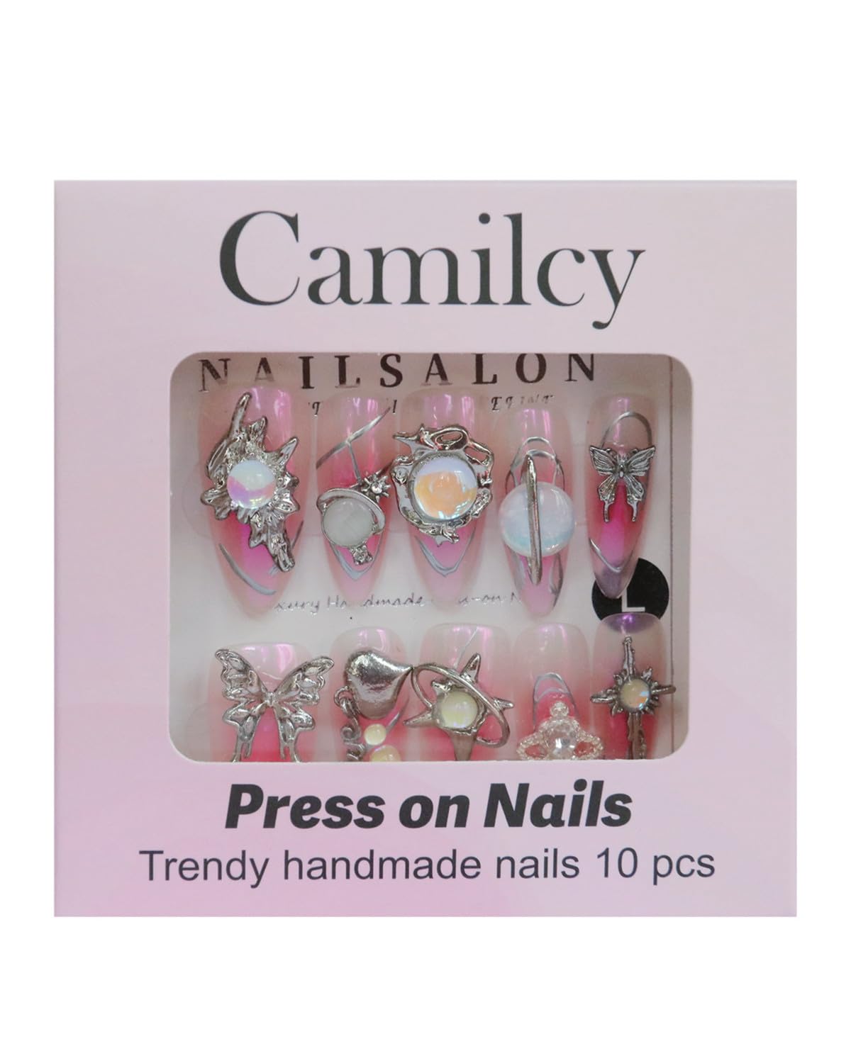 CAMILCY reusable nails designed for quick wear and removal after events.