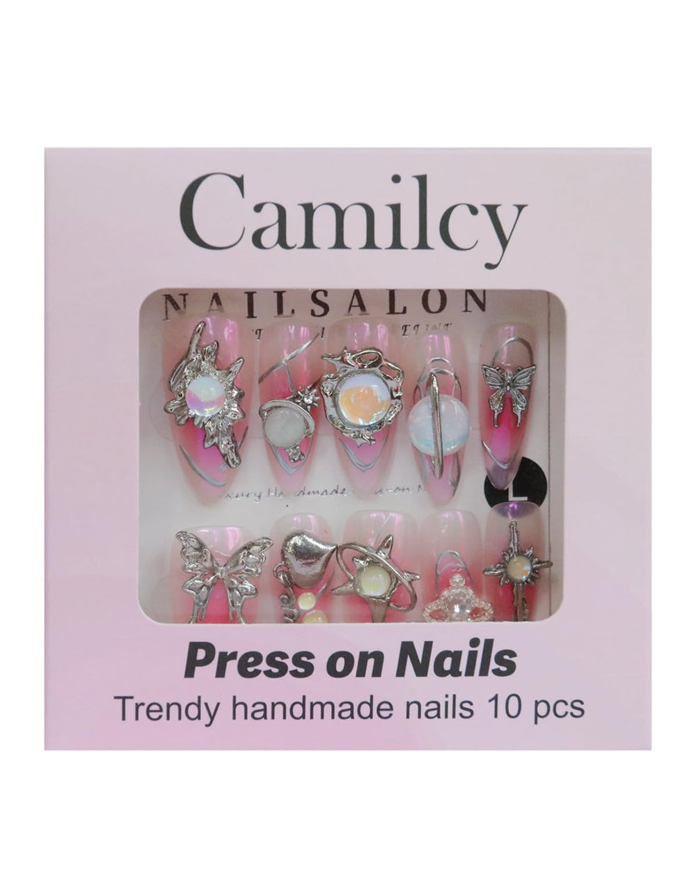 CAMILCY reusable nails designed for quick wear and removal after events.