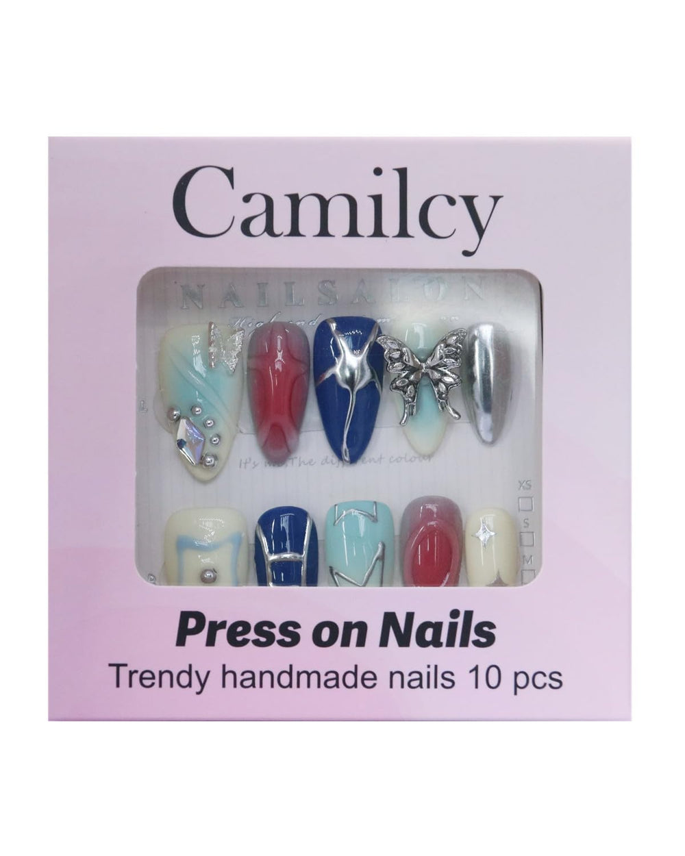 CAMILCY nails on fingers for quick, stylish at-home styling