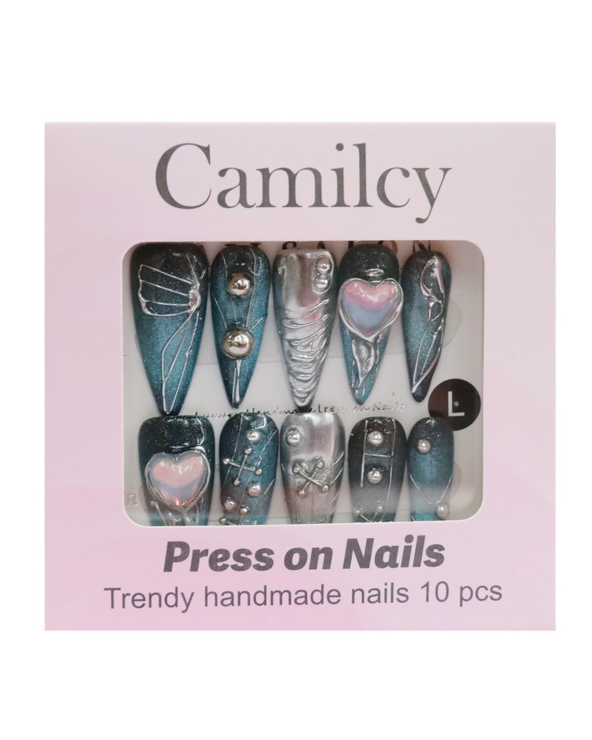 CAMILCY storage box and tools keep nails organized for easy re-use.