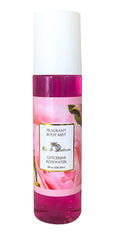 Camille Beckman Fragrant Body Mist bottle featuring rosewater for gentle hydration.