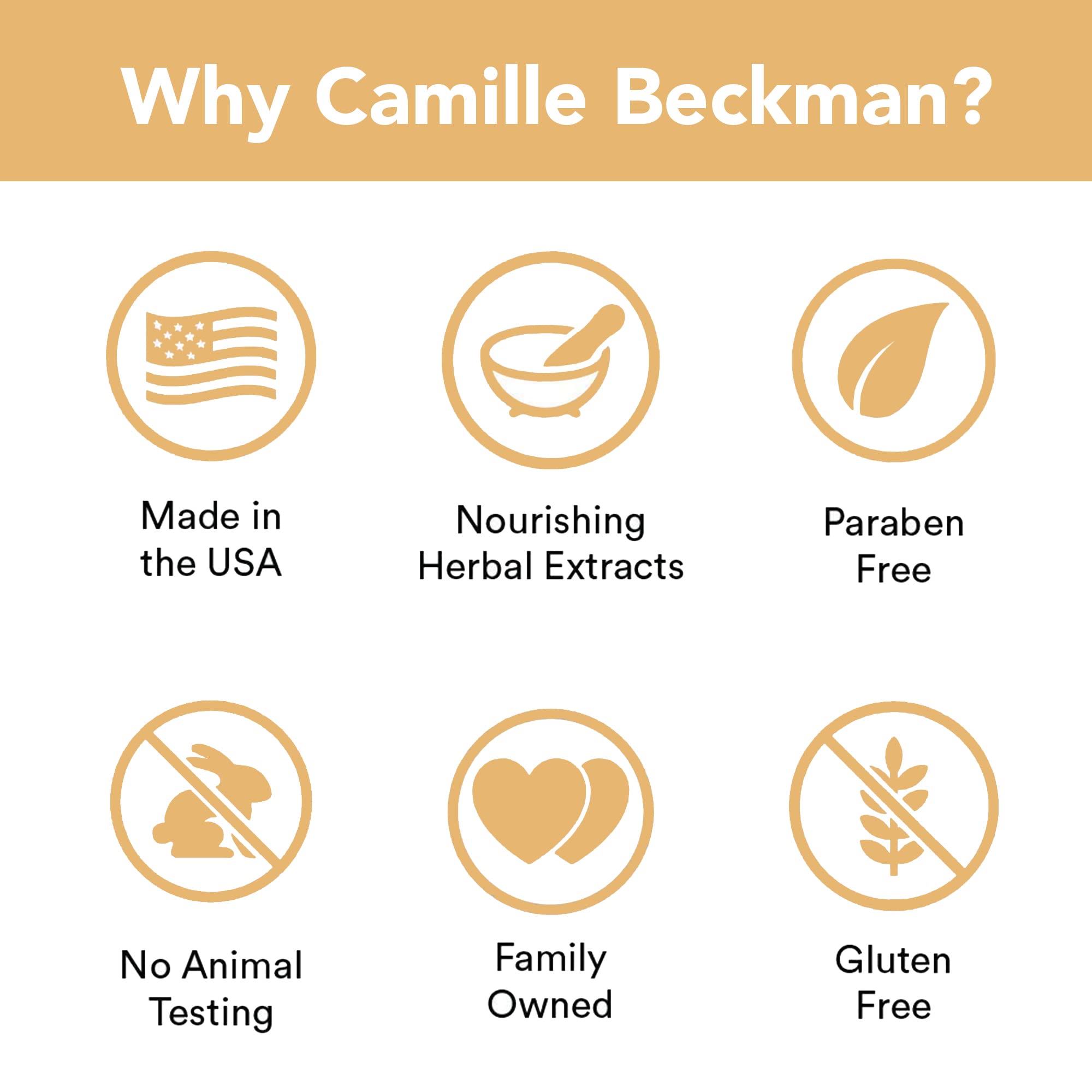 Camille Beckman Glycerine Hand Therapy Cream packaging close-up signals premium home care.