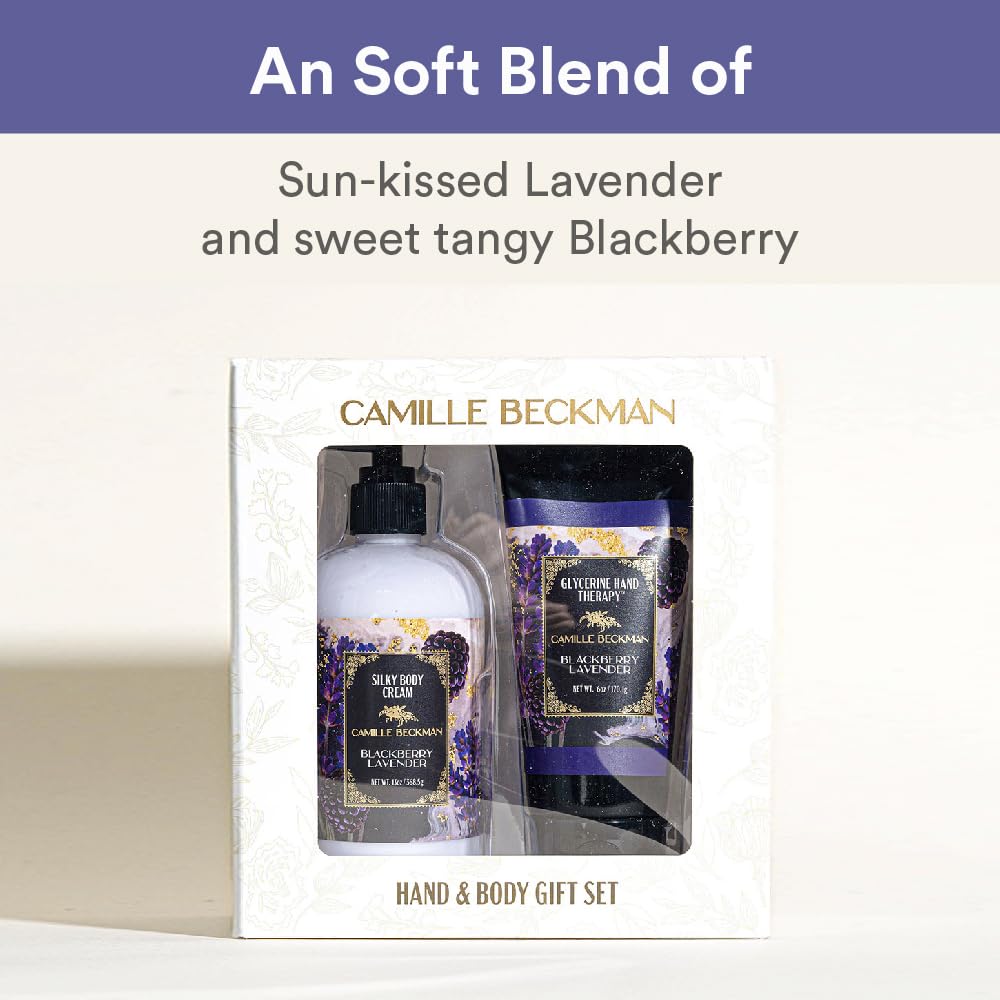 Camille Beckman Hand Therapy being applied to hands for lasting moisture