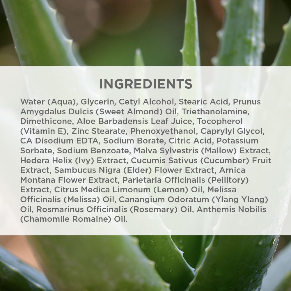 Camille Beckman herbal complex ingredients underline soothing botanicals