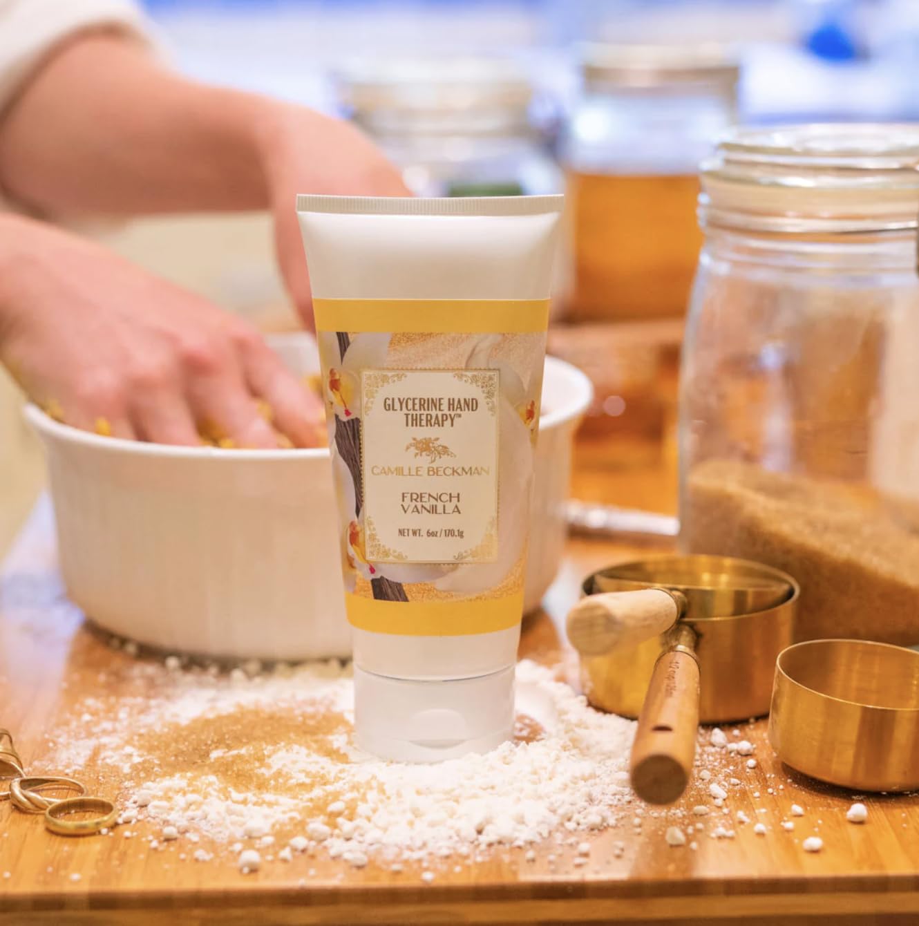 Camille Beckman herbal complex image highlighting vitamins and antioxidants for skin support